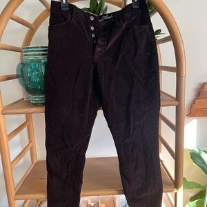 Universal Threads Women Deep Purple Corduroy Pants